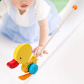 Miniatyrbillede 4 af 5: Træ Push Along Walking Legetøj, Småbørn Push Toy, Træ Børn Walking, Walking Småbørns Legetøj til indendørs kravle duck Multi