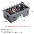 Miniatyrbillede 4 af 5: Pwm motorhastighedsregulator Justerbar hastighedsregulator DC 5v-30v 12a 360w motorregulator med Dual M
