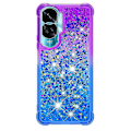 Pikkukuva 3 / 5: Gradient iskunkestävä cover Honor 90 Lite 5g, TPU Moving Glitter phone case Purple Sky Blue