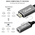 Miniatyrbillede 5 af 5: Qgeem HDMI Single til Mini Dp Converter Adapter Kabel Uhd 4k@30hz stik
