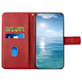 Miniatyrbillede 2 af 5: Til Samsung Galaxy A15 5G etui ensfarvet pung læder telefoncover Red Style E Samsung Galaxy A15 5G