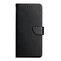 Miniatyrbild 2 av 4: För Samsung Galaxy A53 5g äkta läder Fingeravtryckssäkert horisontellt flip phone case Black