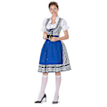 Pikkukuva 4 / 5: Myydyin naisten Oktoberfest-asu Saksalainen Dirndl-mekko-asumekko Baijerin karnevaalibileet 50 % tarjous-i Blue M