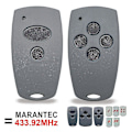 Pikkukuva 2 / 4: Marantec Digital 302 304 313 Comfort 220 250 252 43392mhz autotallin kaukosäädin 433mhz kiinteäkoodilähetinportin avaimenperä 2 Buttons x5