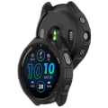 Miniatyrbillede 3 af 5: Stødsikker bumper-case dæksel til Garmin-forerunner 965 skærmbeskytter Jungle green