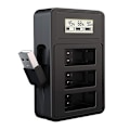 Miniatyrbillede 1 af 5: 1800 mah batterier kompatibelt Gopro batteri, usb nøjagtig opladning display oplader kompatibel Gopro Hero 8/7/6/5 sort kamera Gopro tilbehør 1charger