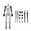 Miniatyrbild 1 av 5: T13 Action Figure Titan 13 Action Figure Robot Action Figure3D Printed Action Black Transparent