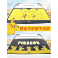 Miniatyrbillede 2 af 4: Sencu Kawaii Pikachu Jigglypuff Cartoon Auto Front Window Solsejl - 130x70 cm Forrude Solskærmbeskytter til pigegaver