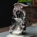 Miniatyrbillede 1 af 4: Røgelsebrænder Keramisk Drage Røgelseskegle Vandfald Rygning