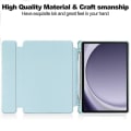 Miniatyrbild 4 av 5: För Samsung Galaxy Tab A9+ 360 Rotation Transparent Smart case med tangentbord Sky Blue
