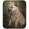 Miniatyrbild 2 av 5: Border Terrier Sherpa Fleece Throw Blanket-orfm350 60x50in 150x125cm