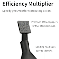Miniatyrbillede 2 af 5: DSPIAE ES-A elektrisk frem- og tilbagegående slibepen DIY Model Legetøjspolering 14Pcs-MSP-ESS Sandpaper Kit