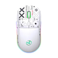 Pikkukuva 1 / 5: 2,4 GHz:n langaton Bluetooth -hiiri Pelihiiri 3-tilan Rgb-taustavalo Langaton Optinen USB pelihiiri 3600dpi ladattava mykistyshiiri White