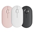 Miniatyrbillede 3 af 5: Komfortabel håndfølende Pebble Mute Mouse M350 Bluetooth Dual Mode Trådløs mus Modelys Dejlig multi-link kontormus A504