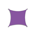 Pikkukuva 1 / 4: 2 x 4 metriä vedenpitävä aurinkovarjo purjeet ulkomarkiisit puutarhan pihapurjeille allasosio Aurinkosuoja Purple