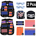 Pikkukuva 1 / 5: 2er Taktische Weste Jacke Set Nerf N-strike Elite Set,kinder Nerf Weste,taktische Weste, Nerf