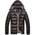Pikkukuva 1 / 5: Miesten Puffer Bubble Coat Talven lämpimämpi tikattu topattu takkipäällysvaatteet Black 4XL
