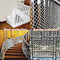 Miniatyrbillede 4 af 5: Børn Sikkerhedsnet Bygger Reb mod faldende Net Nylon Net Balkon Vindue Trappe Beskyttelse Sikker Hegn Baby Kat Hund 0.5x5m