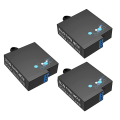 Pikkukuva 1 / 5: 1800mah akut Yhteensopiva Gopro-akku, USB tarkka lataus näyttölaturi Yhteensopiva Gopro Hero 8/7/6/5 musta kamera Gopro-tarvikkeet 3batteries