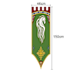 Pikkukuva 1 / 4: 46x150cm Keskiaikainen kuningaskunta Rohan Gondor Horse Tree Banner Lippu Seinäriippu Koti Asuntola Olohuone Viiri Lippu Burgees Sisustus (DP) F