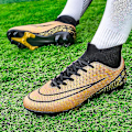 Miniatyrbild 5 av 5: Fotbollsskor för män Halkfria fotbollsskor Klossar Gräs Fotbollssneakers 3A1126A Gold 40