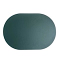 Miniatyrbild 1 av 5: Tyuhe bordsmatta Halkfri avtorkningsbar konstläder oval isoleringsdyna för matsal Green