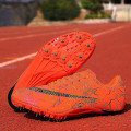 Miniatyrbillede 5 af 5: Herre atletiksko Spikes Track Race Jumping Sneakers Professionelle Running Nail Spikes Sko Hj259 Orange 36