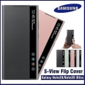 Pikkukuva 2 / 5: Kiinnitä Samsung Mirror Smart View Flip-free- cover Galaxy Note 20 / Note20 Ultra 5g -puhelimen led cover S-view Cover Ef-zn985 matkapuhelimelle C Black For Note 20 Ultra