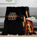Miniatyrbillede 1 af 5: Star Wars 3d tæppe Super ultra blødt flannel fleece tæppe Kast Fluffy Varm Hyggeligt flannel mikrofiber rejsetæppe til seng og sofa Letvægts Thr 80x60in 200x150cm