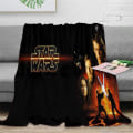 Pikkukuva 1 / 5: Star Wars 3d -peitto Super Ultra Pehmeä Flanelli Fleece Peitto Pörröinen Lämmin Kodikas Flanellimikrokuitumatkapeite Sängylle ja Sohvalle Kevyt Thr 80x60in 200x150cm