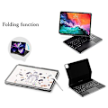 Pikkukuva 3 / 3: 360 pyörivä magneettinen näppäimistö Ipad Pro 12,9 tuumaa 2021 2020 näppäimistökotelo case Näppäimet Sisäänrakennettu Trackpad Pro 12.9 5. 4. sukupolvi Timoom Pad Ke