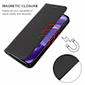 Pikkukuva 5 / 5: Motorola Edge 30 Neo Magnetic Closure Nahkainen phone case Black