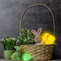 Miniatyrbild 2 av 2: 12 påskljusprydnader påskhängande ägg påskgransprydnader för påskdekor eierfarben ostern BG