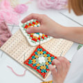 Miniatyrbillede 3 af 5: Træblokeringsbræt til strikning Granny Square Blocking Board Blocking Boards Stangstifter & stangstabilisator