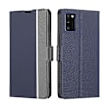 Pikkukuva 1 / 4: Samsung Galaxy A41 Twill Texture Side Button Nahkainen phone case Blue