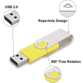 Miniatyrbillede 4 af 5: 10 Pack Usb Flash Drives Usb 2.0 Thumb Drive Bulk Pack Drejelig Memory Stick Fold Opbevaring Jump Drive Zip Drive 10 Pack Yellow 32GB