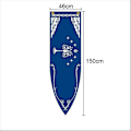 Pikkukuva 1 / 5: 46x150cm Keskiaikainen kuningaskunta Rohan Gondor Horse Tree Banner Lippu Seinäriippu Koti Asuntola Olohuone Viiri Lippu Burgees Sisustus (DP) D