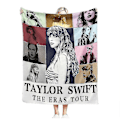 Miniatyrbillede 2 af 5: Taylor Swift The Eras Tour tæppe Blødt og varmt til soveværelse, sofa, festdekorationer Gave til fans Sk.. 70*100