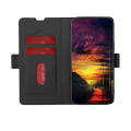 Miniatyrbillede 4 af 5: Til Samsung Galaxy A41 Twill Texture Side Button Lædertelefontaske Black