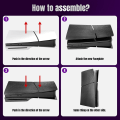 Pikkukuva 5 / 5: Ps5 Slim Cover Ps5 Slim -levyt, hiilikuituinen Ps5 Slim etulevy, erilliset pölytiiviit sivupaneelit Kuori, yhteensopiva Playstation 5 Slimin kanssa For PS5 Slim Digital