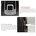 Miniatyrbild 5 av 5: Clutchväska för män, Smart Fingerprint Lösenord Plånbok för män Stöldskyddad Clutchväska Set Handväska Resväska