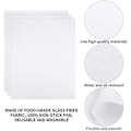 Miniatyrbillede 5 af 5: Teflonmåtter, 3 Pack Non Stick Ptfe Teflonplader Grillmåtter Bagning Madlavningsplader Grillplader Ovnforinger Varmepresse Overførselsark Varmebestandig Brown