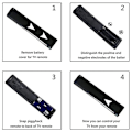 Miniatyrbild 2 av 5: Bn59-01363j Fjärrkontroll för Bluetooth Röst-TV Byte av fjärrkontroll Ue60au8005kxxcue Gu43a Black