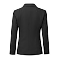 Miniatyrbillede 3 af 5: Yynuda 2-delt Slim Fit ensfarvet forretningsdragt til kvinder (blazer+bukser) Black M