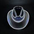 Miniatyrbild 1 av 5: Disco Luminous Led Bride Cowgirl Hat Glödande Ljus Bar Cap Bachelorette Party Supplies Blinkande Neon Western Cowboy Hat White