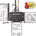 Miniatyrbild 5 av 5: 2024,Zilkee Ultra Recovery Converter Usb3.0 till Sata/ide hårddisk Kabel Disk Adapter Eu Plug
