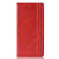 Pikkukuva 2 / 5: Vintage -tyylinen nahkalompakko-puhelimen case LG G8s Thinq:lle Red