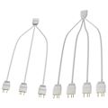 Miniatyrbillede 2 af 5: Argb splitterkabel 5v 3 pin til gamere og pc-entusiaster Multi-interface Fq one to four