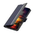 Miniatyrbillede 4 af 4: Til Samsung Galaxy A41 Twill Texture Side Button Lædertelefontaske Blue