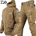 Miniatyrbillede 4 af 5: Herre taktisk vindtæt vandtæt jakke Special Forces Soft Shell fiskedragt Herre Army Combat Bukser Herre fiskejakker xxL Suits 01